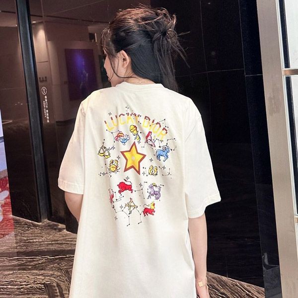 可愛い ディオール Tシャツ 偽物 テリーコットン der22299